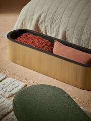MADE.COM Forest Green Pax Boucle Novara Storage Ottoman Bench - Image 2 of 6