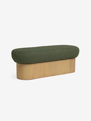 MADE.COM Forest Green Pax Boucle Novara Storage Ottoman Bench - Image 5 of 6