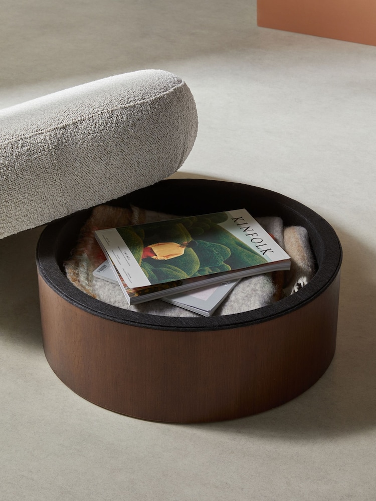 MADE.COM Off White Pax Boucle Novara Storage Footstool - Image 2 of 6