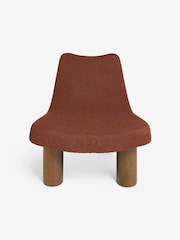 MADE.COM Rust Orange Pax Boucle Wray Accent Chair - Image 6 of 6