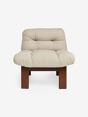MADE.COM Natural Linen Cotton Linen Blend Fran Accent Chair - Image 5 of 5