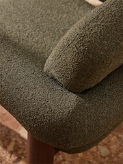 MADE.COM Forest Green Pax Boucle Maxton Chair - Image 3 of 7