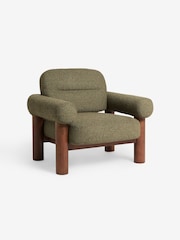 MADE.COM Forest Green Pax Boucle Maxton Chair - Image 6 of 7