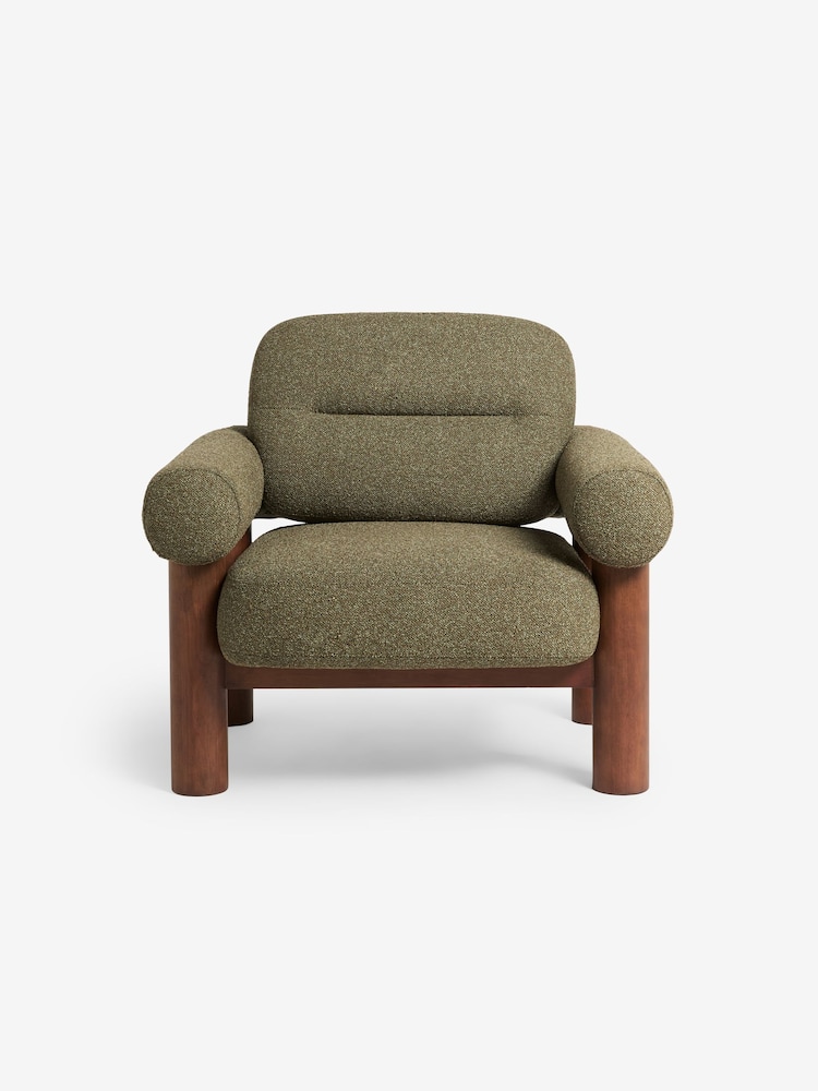 MADE.COM Forest Green Pax Boucle Maxton Chair - Image 7 of 7