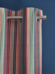 Multi Stripe Eyelet Lined Curtains - Image 1 of 5