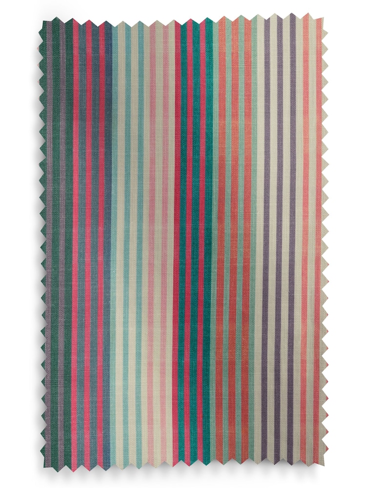 Multi Stripe Eyelet Lined Curtains - Image 5 of 5