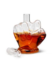 MenKind Clear InGenious Middle Finger Decanter - Image 2 of 4