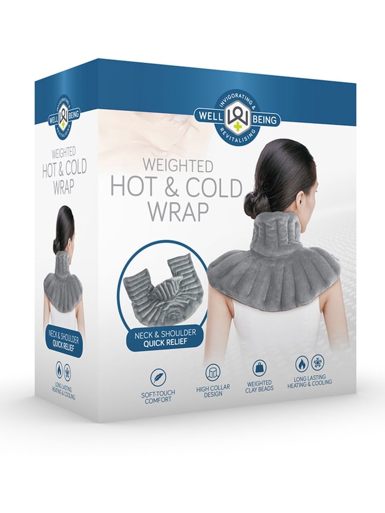 MenKind Grey WellBeing Weighted Hot and Cold Wrap - Image 4 of 4 MenKind Grey WellBeing Weighted Hot and Cold Wrap - Image 4 of 4