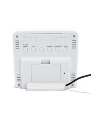 Acctim Clocks White Wyndham Colour Weatherstation Alarm Clock - Image 5 of 5