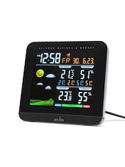 Acctim Clocks Black Wyndham Colour Weatherstation Alarm Clock - Image 2 of 4