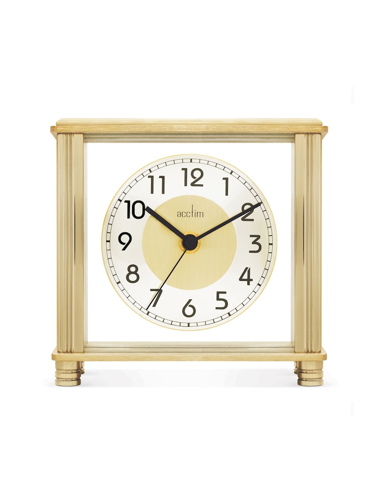 Acctim Clocks Brass Hampden Mantel Clock - Image 1 of 5