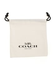 COACH Gold Tone Heart Pearl Drop Earrings - Image 3 of 3