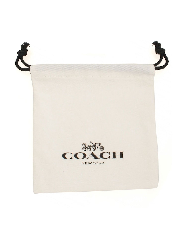 COACH Gold Tone Heart Pearl Drop Earrings - Image 3 of 3
