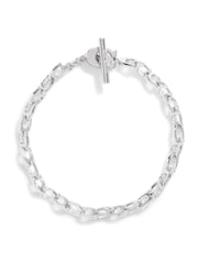 COACH Silver Tone Signature Link Bracelet - Image 1 of 4