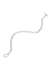COACH Silver Tone Signature Link Bracelet - Image 3 of 4