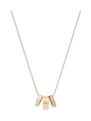 COACH Gold Tone Enamel C Chain Rondell Necklace - Image 1 of 3