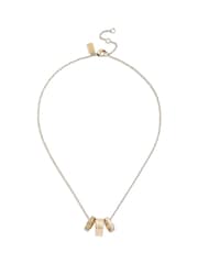 COACH Gold Tone Enamel C Chain Rondell Necklace - Image 2 of 3