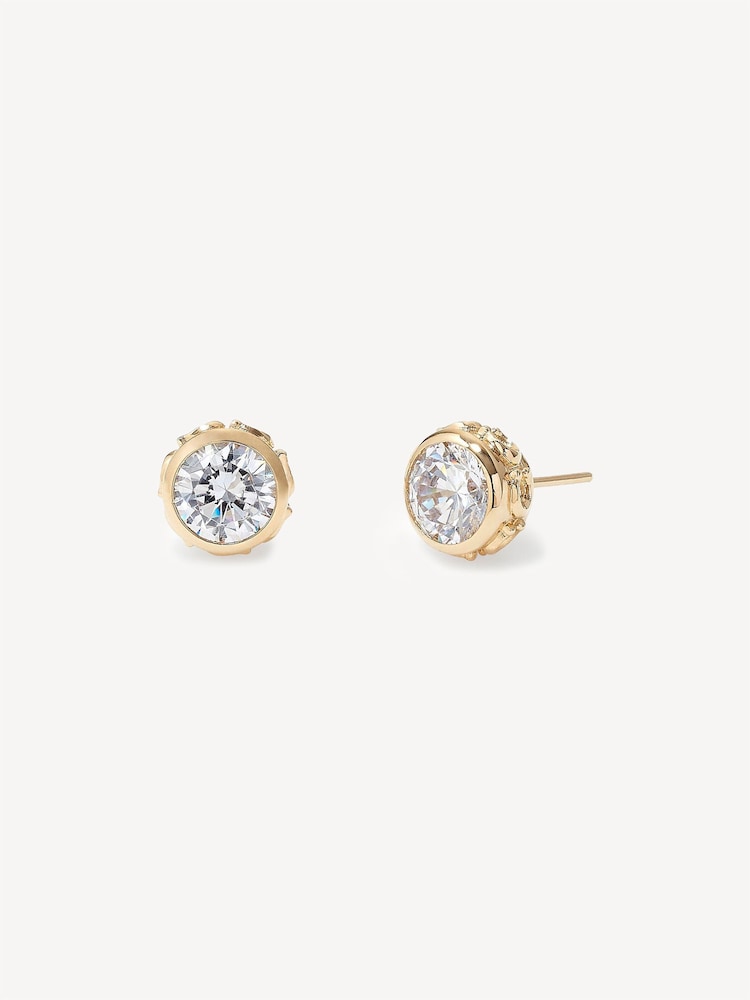 COACH Gold Tone Earrings - Image 2 of 4