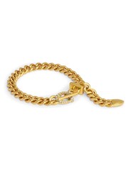 COACH Gold Tone Signature C Buckle Curb Chain Bracelet - Image 1 of 1