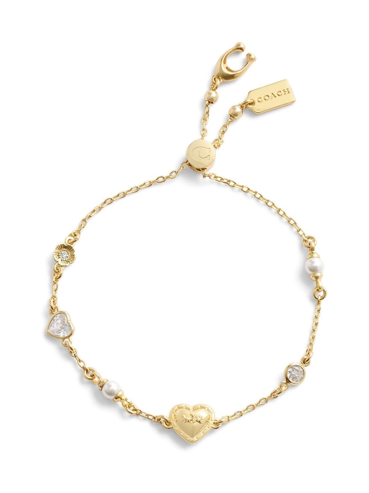 COACH Gold Tone Signature Horse & Carriage Slider Bracelet - Image 2 of 3