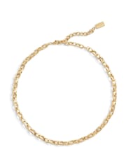 COACH Gold Tone Signature C Choker Necklace - Image 1 of 3