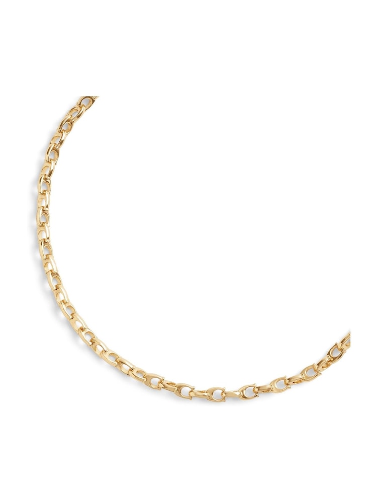 COACH Gold Tone Signature C Choker Necklace - Image 3 of 3 COACH Gold Tone Signature C Choker Necklace - Image 3 of 3