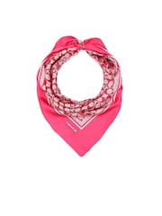 COACH Purple Vintage Signature Print Silk Square Scarf - Image 1 of 4