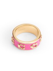 COACH Gold Tone Signature C Enamel Band Ring - Image 1 of 4