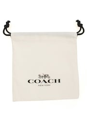 COACH Gold Tone Signature C Enamel Band Ring - Image 4 of 4
