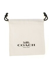 COACH Gold Tone Signature Enamel Heart Charm Pendant Necklace - Image 2 of 3