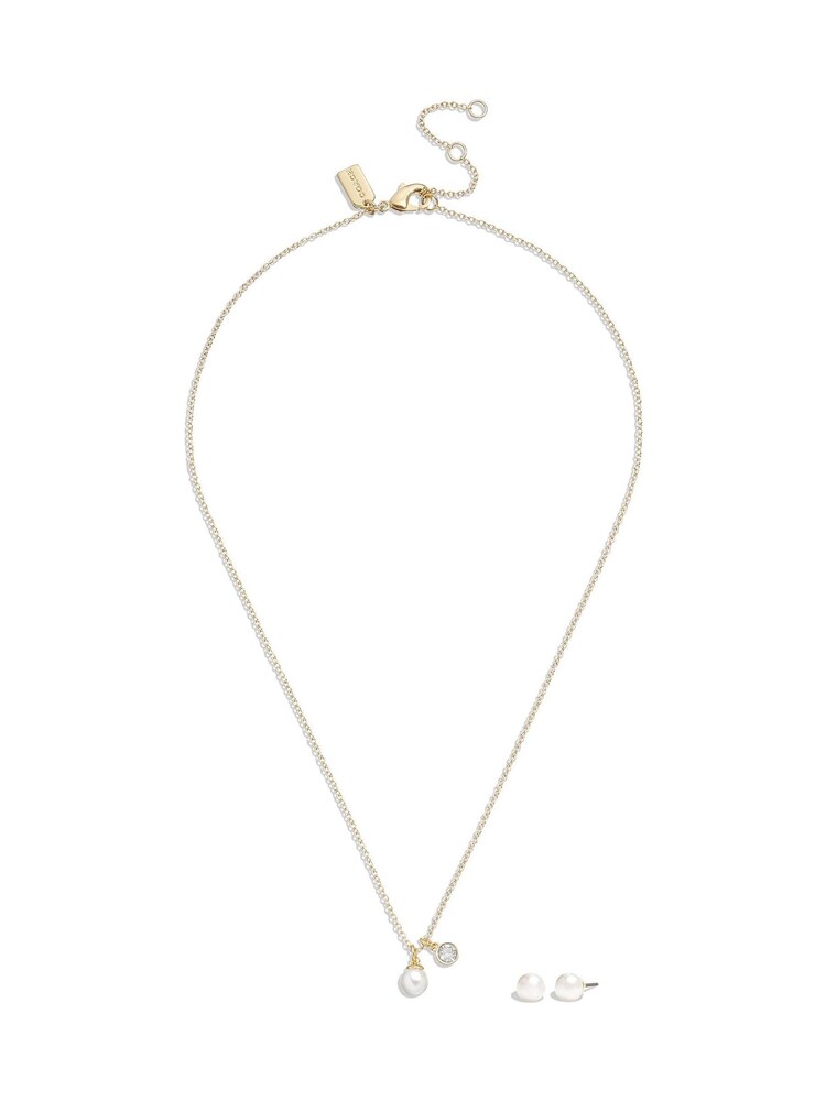 COACH Gold Tone Pearl jewellery Set - Image 1 of 4