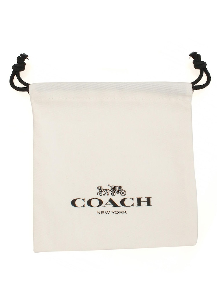 COACH Gold Tone Signature Horse & Carriage Leather Slider Bracelet - Image 3 of 3 COACH Gold Tone Signature Horse & Carriage Leather Slider Bracelet - Image 3 of 3