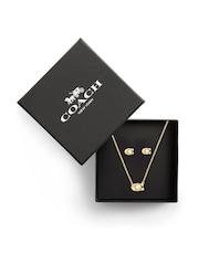 COACH Gold Tone Signature Pearl jewellery Set - Image 4 of 4