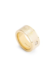 COACH Gold Tone Signature Horse & Carriage Band Ring - Image 1 of 2