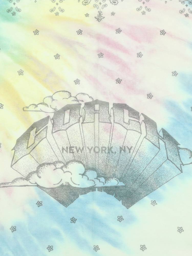 COACH Watercolor Tie Dye Print White Bandana - Image 4 of 4