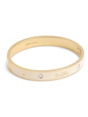 COACH Gold Tone Signature Horse & Carriage Bangle Bracelet - Image 1 of 1