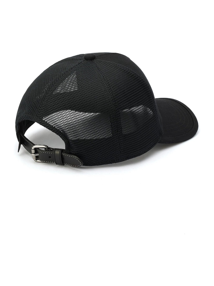 COACH Black Trucker 100% Cotton Black Hat - Image 3 of 4
