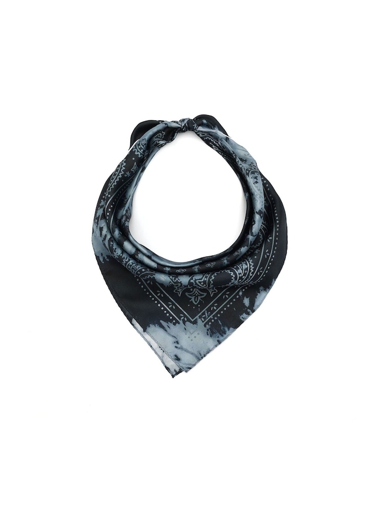 COACH Blue Heritage Tie Dye Print Silk Bandana - Image 1 of 4