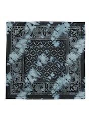 COACH Blue Heritage Tie Dye Print Silk Bandana - Image 3 of 4