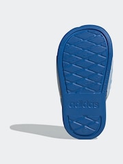 adidas Blue Adilette Estrap Slides - Image 7 of 9