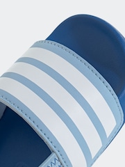 adidas Blue Adilette Estrap Slides - Image 8 of 9