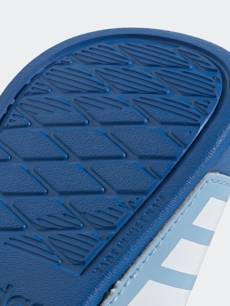 adidas Blue Adilette Estrap Slides - Image 9 of 9