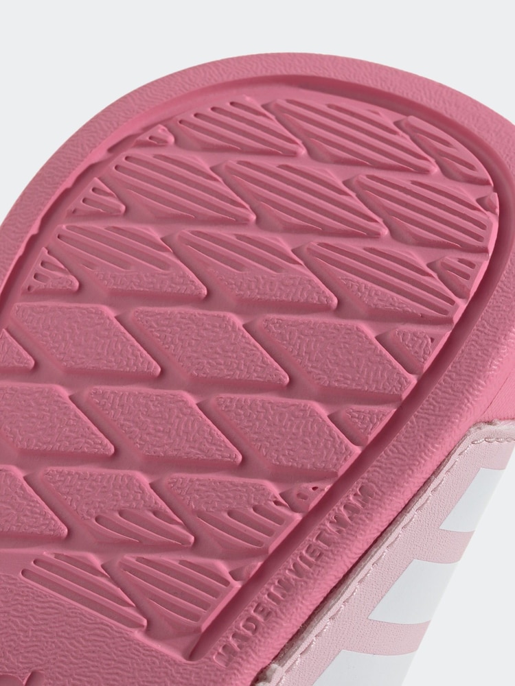 adidas Pink Adilette Estrap Slides - Image 10 of 10