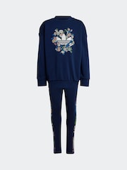 adidas Originals Blue Liberty London Floral Tracksuit - Image 5 of 6