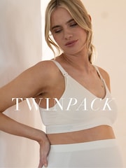 Seraphine Cream Samson Seamless Bra 2 Pack - Image 3 of 7