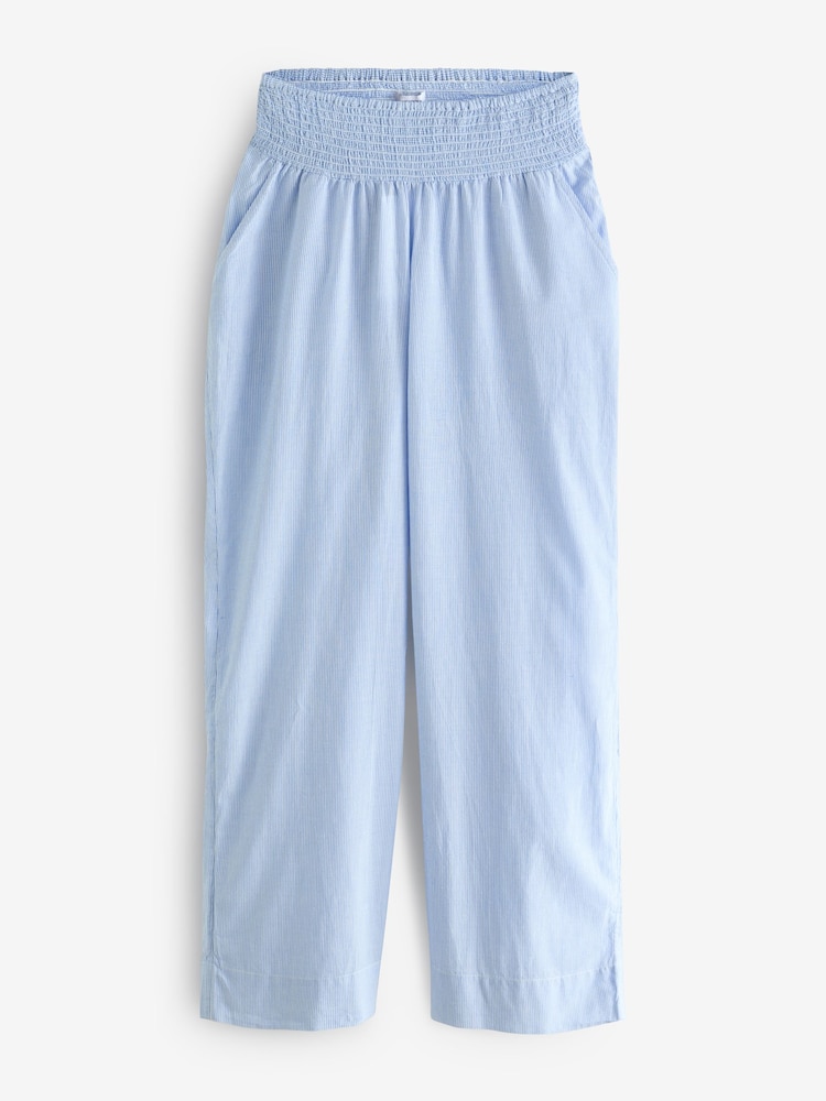 Seraphine Fine Stripe Full Length 100% Cotton Pyjama Set - Image 12 of 12
