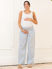Seraphine Fine Stripe Full Length 100% Cotton Pyjama Set - Image 7 of 12