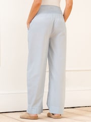Seraphine Fine Stripe Full Length 100% Cotton Pyjama Set - Image 9 of 12