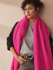 Hot Pink Heavyweight Blanket Scarf - Image 3 of 6