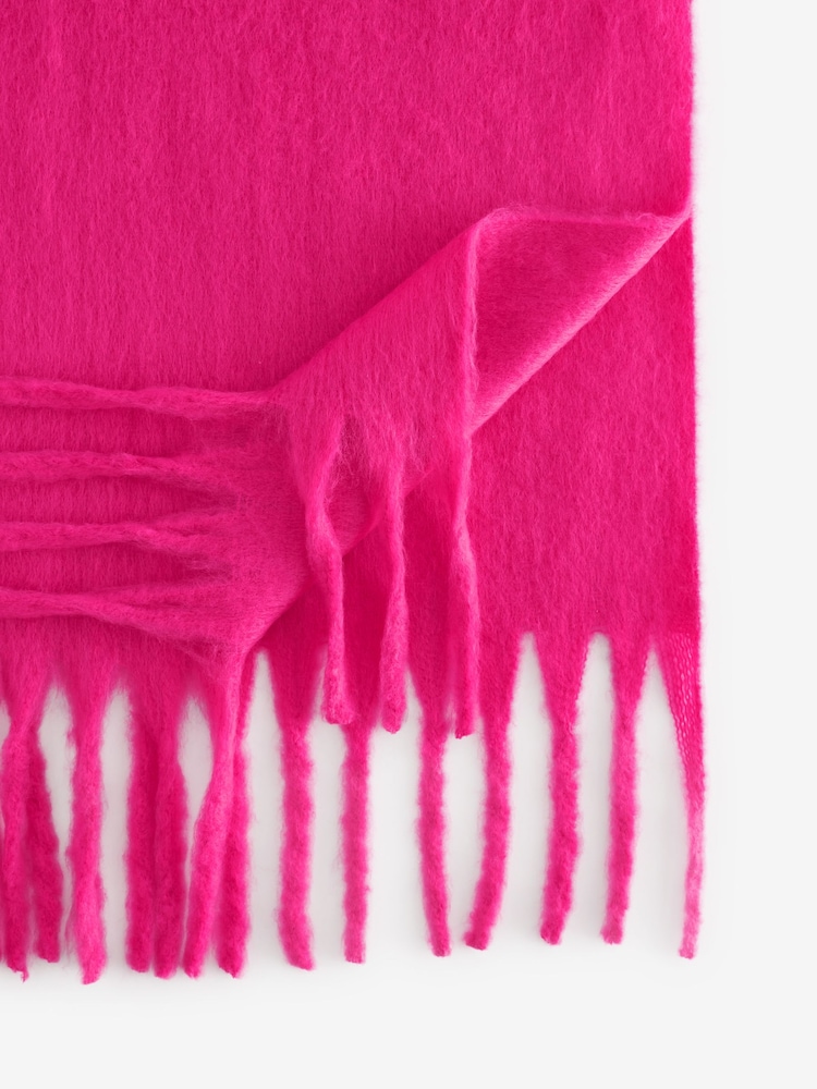 Hot Pink Heavyweight Blanket Scarf - Image 5 of 6